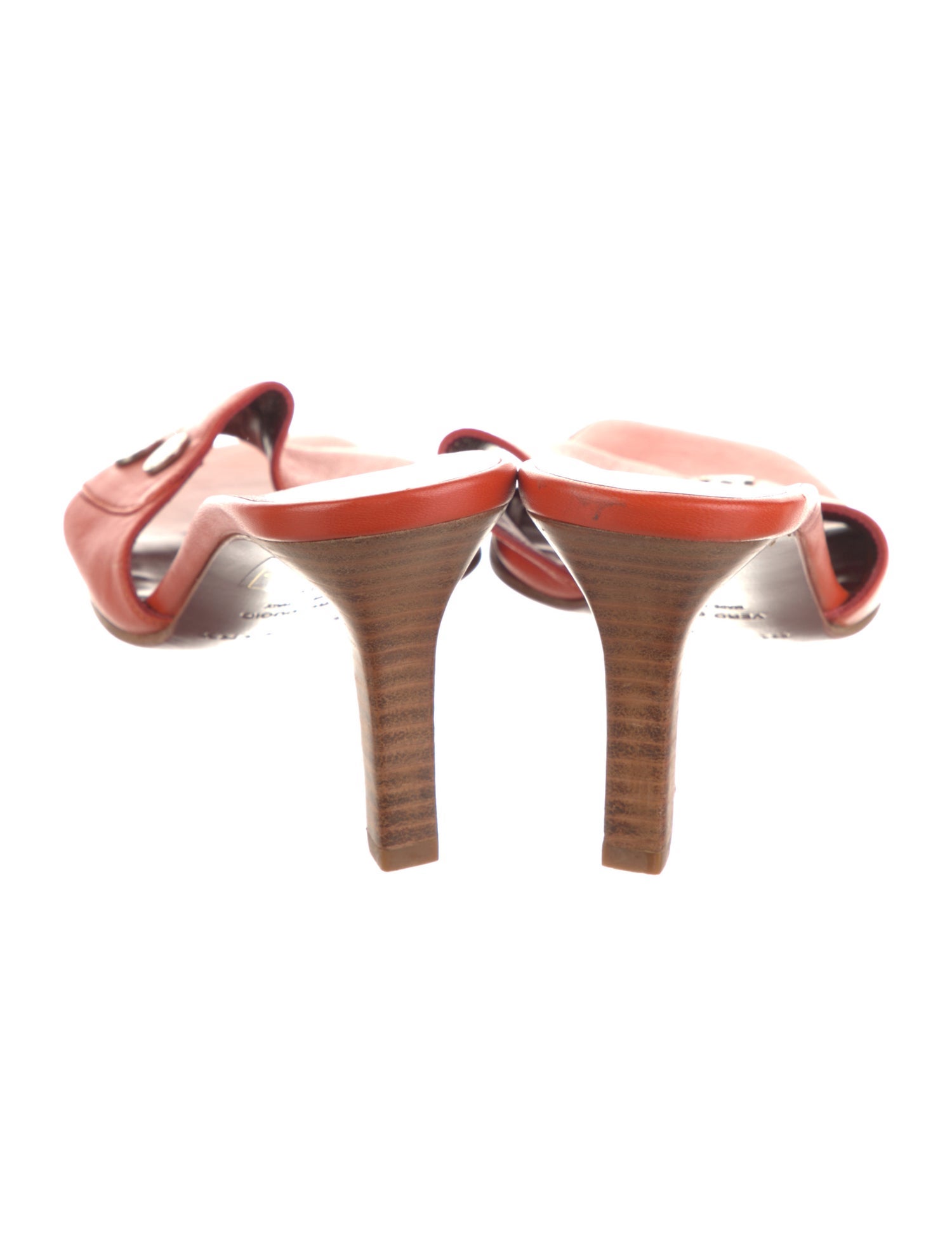 Burberry Leather Studded Accents Slides